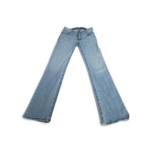 Wrangler Willow Ultimate Riding Jeans Light Wash Bootcut Denim 9x34 WRW60AD